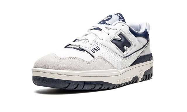 NB 550 Weiß Marineblau