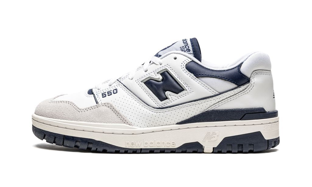 NB 550 Weiß Marineblau