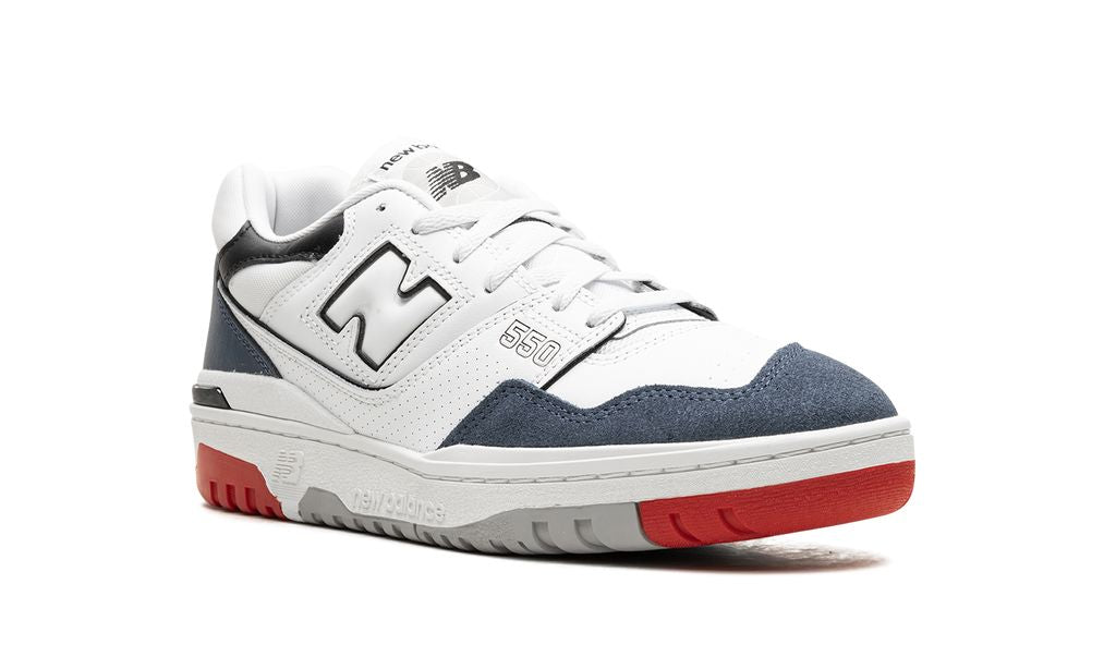 NB 550 Weiß Marine Rot