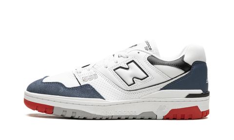 NB 550 Weiß Marine Rot