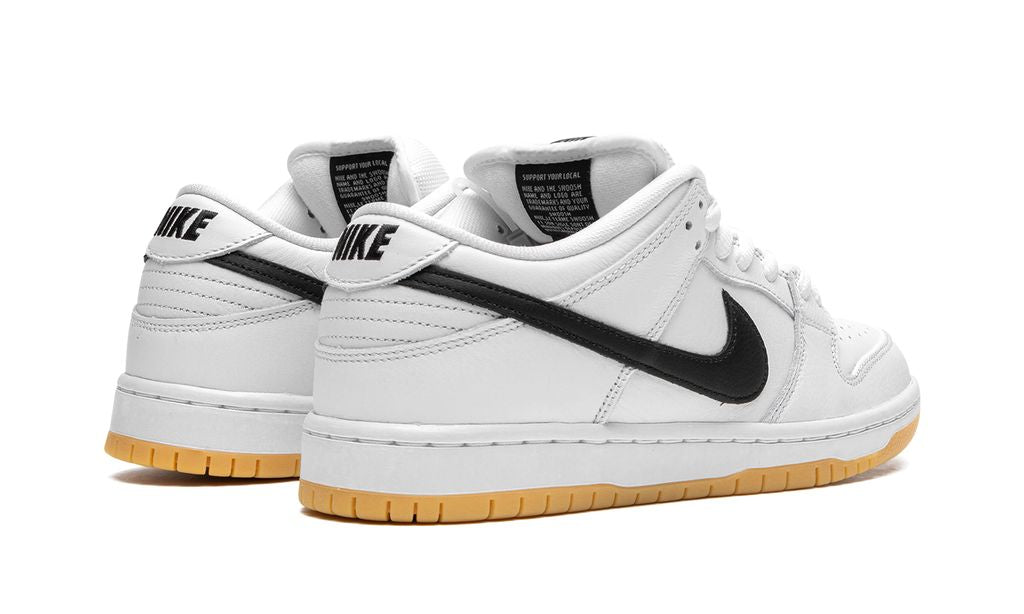NK SB Dunk Low Orange White Label Noir