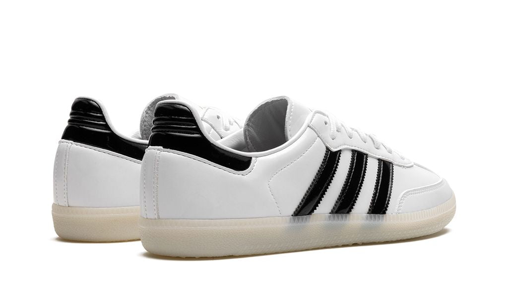 ADDS Samba Weißes Lackleder