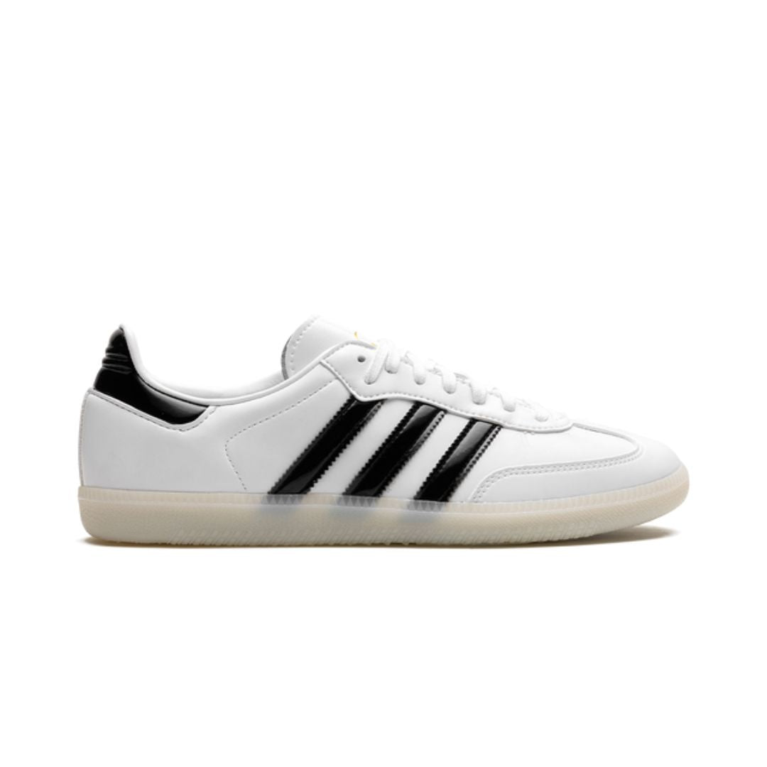 ADDS Samba Weißes Lackleder
