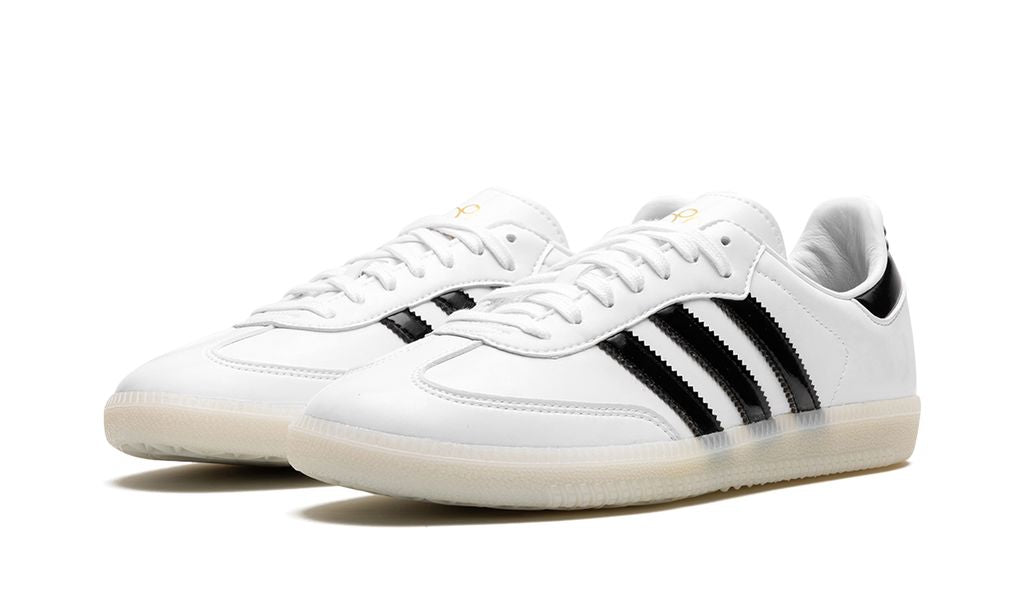ADDS Samba Weißes Lackleder