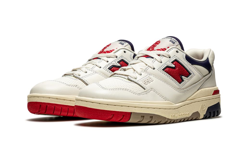NB 550 Aime Leon Dore Weiß Marine Rot