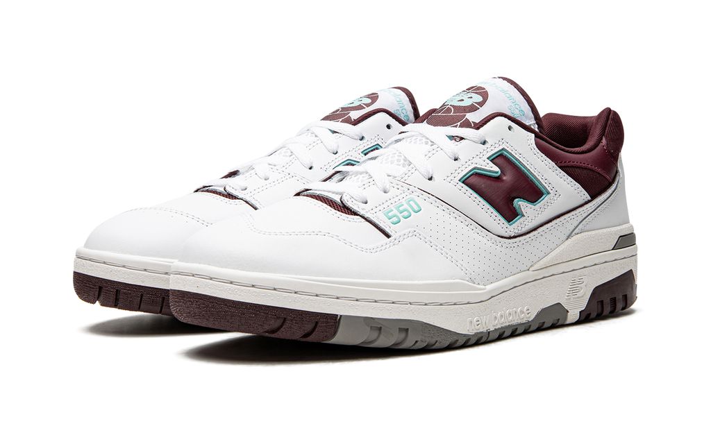 NB 550 Burgunder Cyan