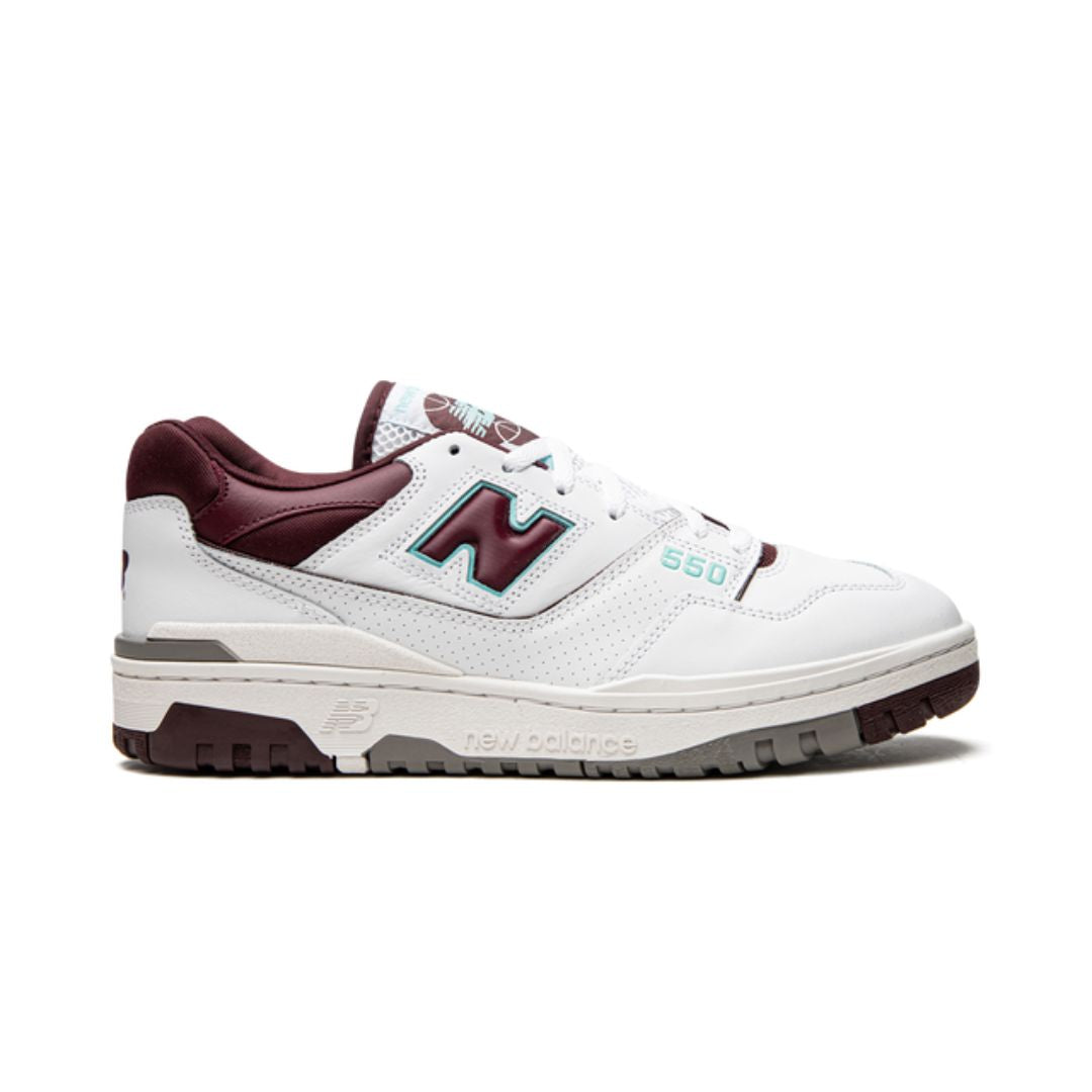 NB 550 Burgunder Cyan