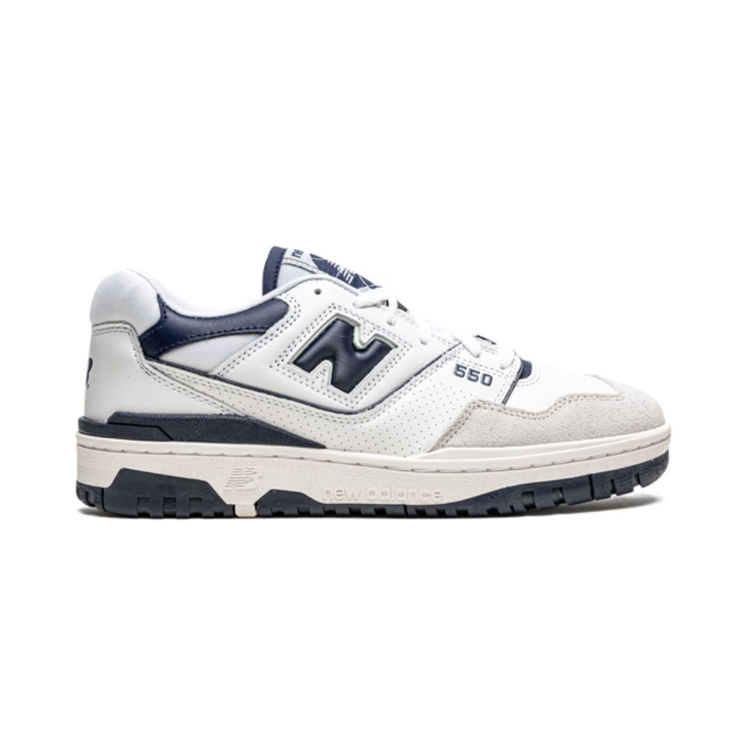 NB 550 Weiß Marineblau