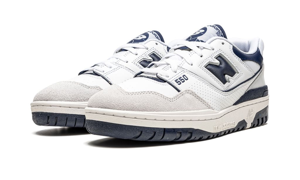 NB 550 Weiß Marineblau