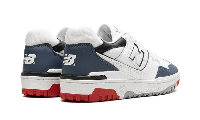 NB 550 Weiß Marine Rot