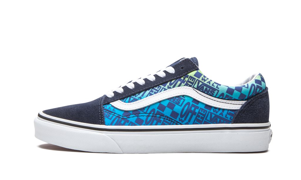 VNS Old Skool Off the Wall Logos - Blue