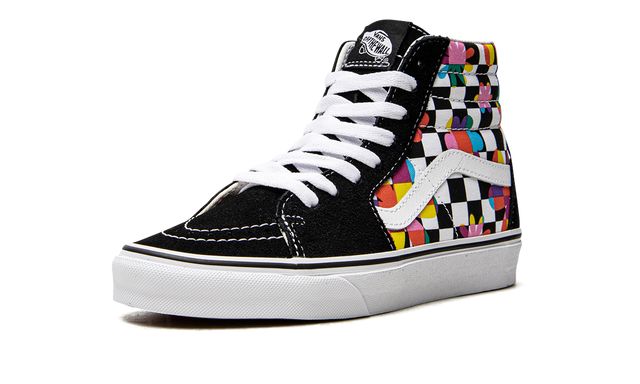 VNS SK8-Hi "Floral Checkerboard"